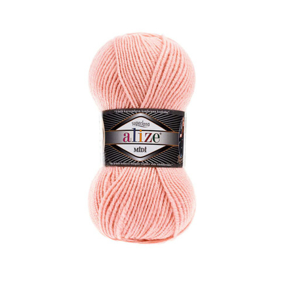 Пряжа Alize (Ализе) Superlana Midi / уп.5 мот. по 100 г, 170м, 523 кристально-розовый А