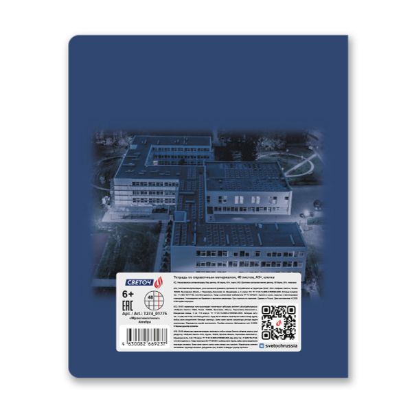 Комплект тетрадей со справочными материалами Мраксимализм, A5 48 л. 12 шт на скобе 60 г/м², белизна 90% 1 шт клетка/линия, 01890 12 предметов, Светоч Т292