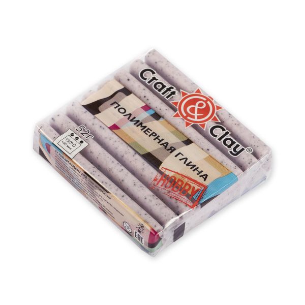 Полимерная глина мраморная крошка 52 г, 1603 розовый, Craft&Clay CCH