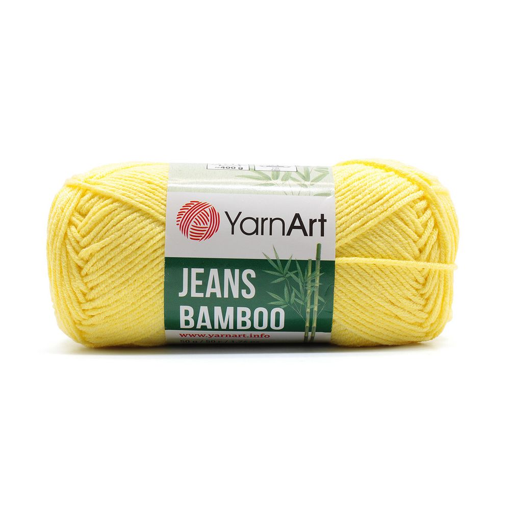Пряжа YarnArt (ЯрнАрт) Jeans bamboo / уп.10 мот. по 50 г, 150м, 104 желтый