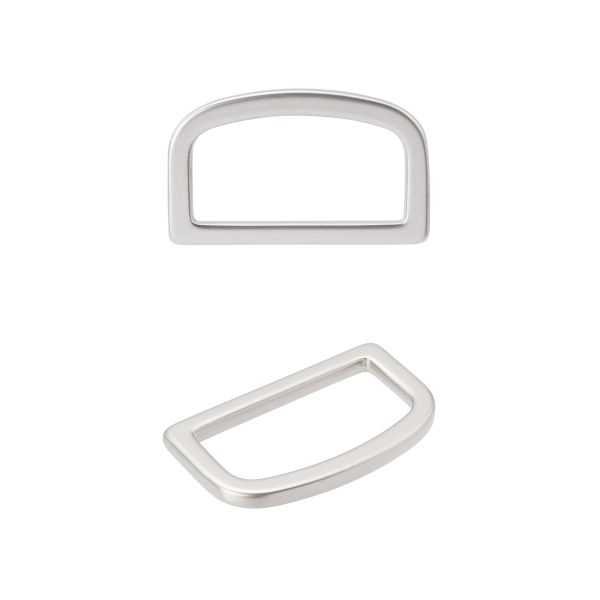 Полукольцо литое металл 20мм (25х15мм), никель, MB2345, 6 шт