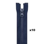Молния трактор Т5 (5 мм) 1 зам., разъем., 55 см, F330 синий, 10 шт