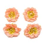 Набор декоративных цветов, 7см, 4 шт/упак (персиковый), AR443