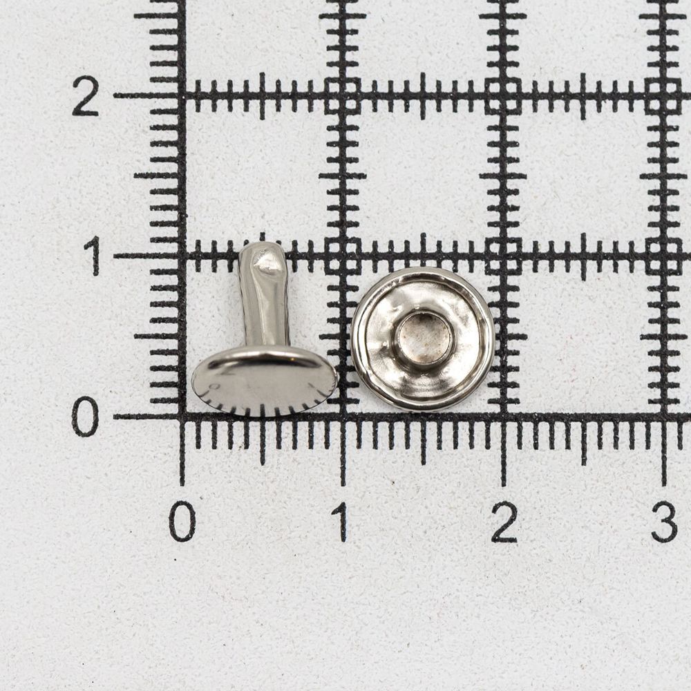 Хольнитены двухсторонние ⌀9 мм, h=9 мм, сталь, New Star №33.5, никель, уп≈2000 шт