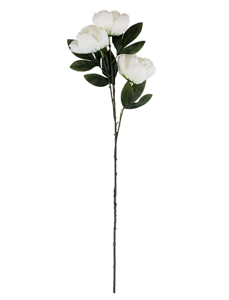 Растение искусственное Пион 36 см, 3х1 шт, 01, Blumentag ATJ-34