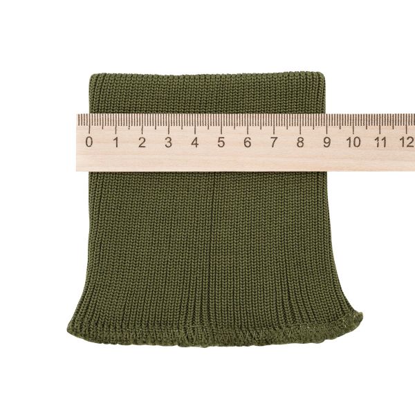 Манжеты трикотажные 9.0х9.5 см, 1 пара, средней плотности 14 кл, 1х1, 8116 св.хаки