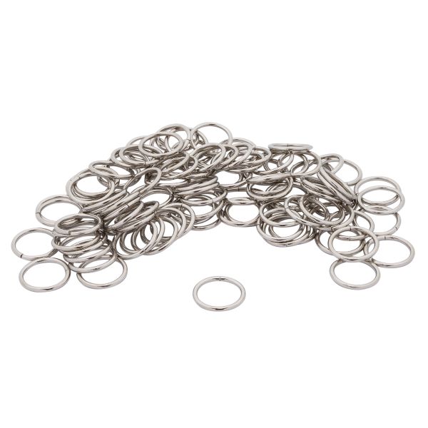 Кольцо разъемное металл in ⌀20 мм (25 мм внешн.), цв.никель, 100 шт