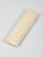 Кружево гипюр (плетёное) ромашка 15 мм / 13.71 метра, TBY.12243/1, цв.белый+желтый, Kruzhevo