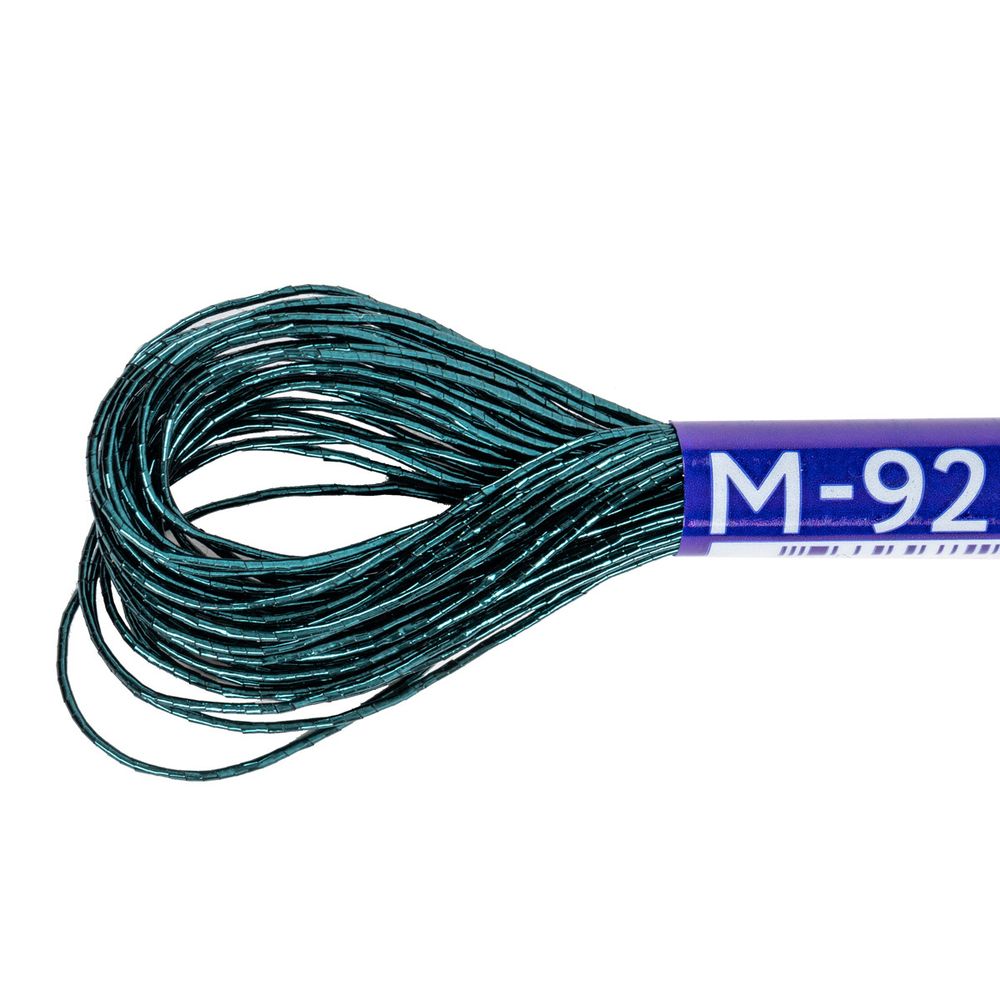 Мулине Gamma металлик JT 12 мотков по 11 метров, M-92 т.зеленый, Gamma MOULINE