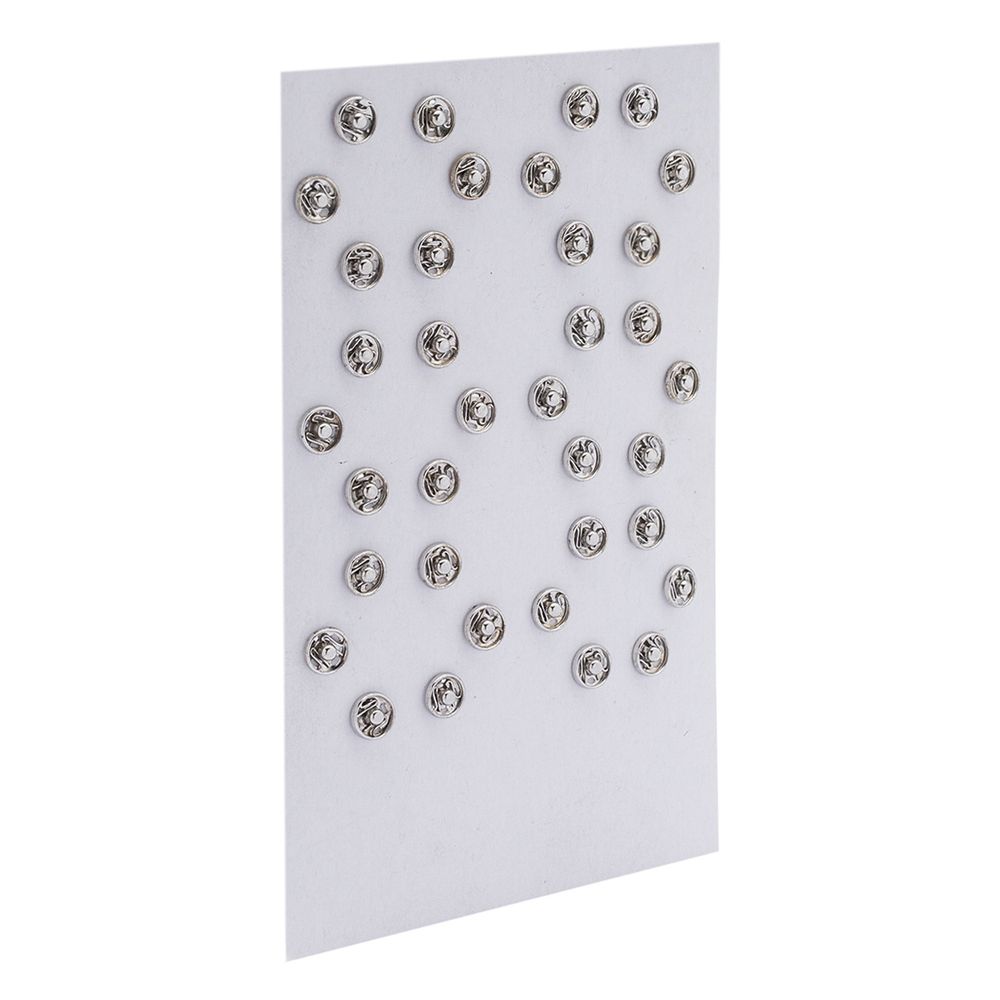 Кнопка пришивная металл ⌀7.0 мм, никель, 36 шт