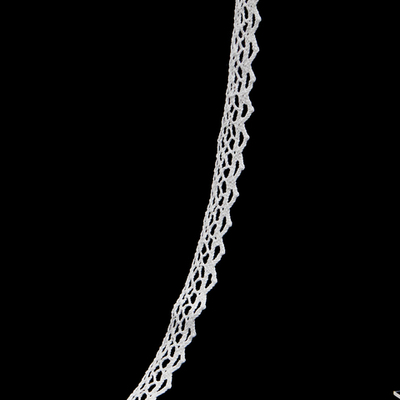 Кружево вязаное (тесьма) хлопковое 10 мм / 9.14 метров, неотбеленный