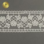 Кружево на сетке арт.40482 55мм цв.W0115 молочный уп.12.9м, Kruzhevo