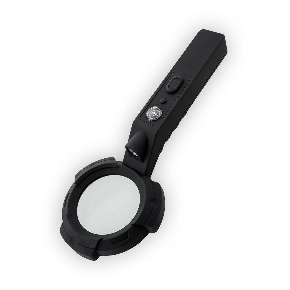 Лупа с подсветкой и компасом ⌀6.5 см (ув.х3), Ferstel FR-01