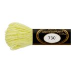 Мулине Радуга, цв.730 зеленый лимон, Россия, 8 мотков по 15 метров