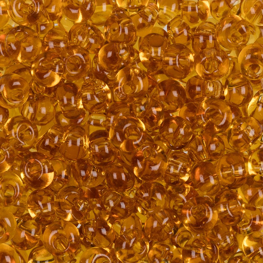 Бисер Preciosa Drops 2/0 (6 мм), 50 г, 10050 т.рыжий, 311-11001