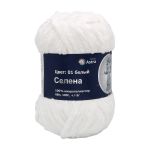 Пряжа Astra Premium (Астра Премиум) Селена / уп.3 мот. по 100 г, 68 м, 01 белый