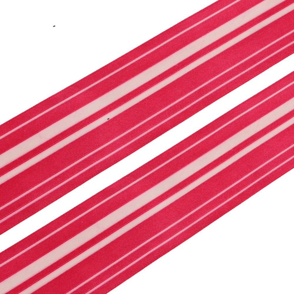 Лента атласная с рисунком Горизонталь 45.0 мм / 3 метра, красный, Globus