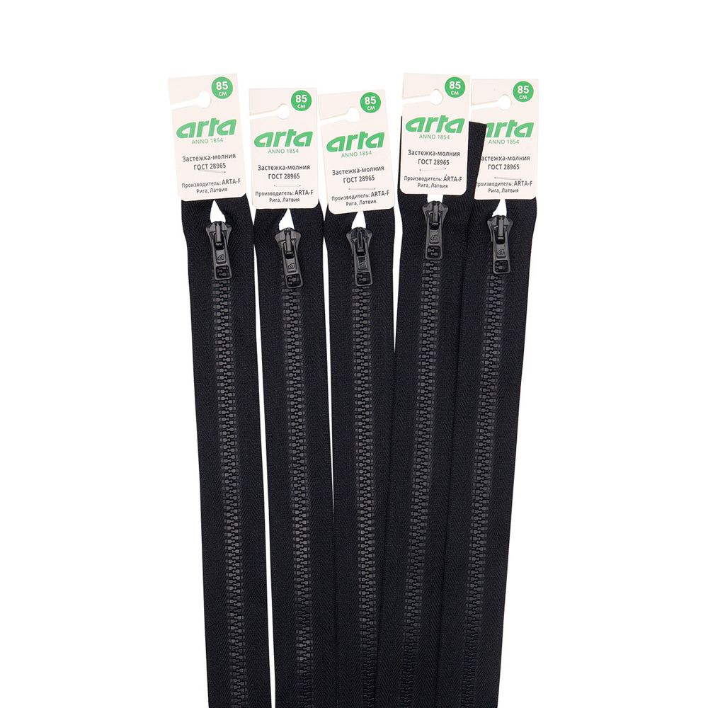 Молния трактор Arta Т6 (6 мм) 1 зам., разъем., 85 см, цв. 118 индиго, 5 шт