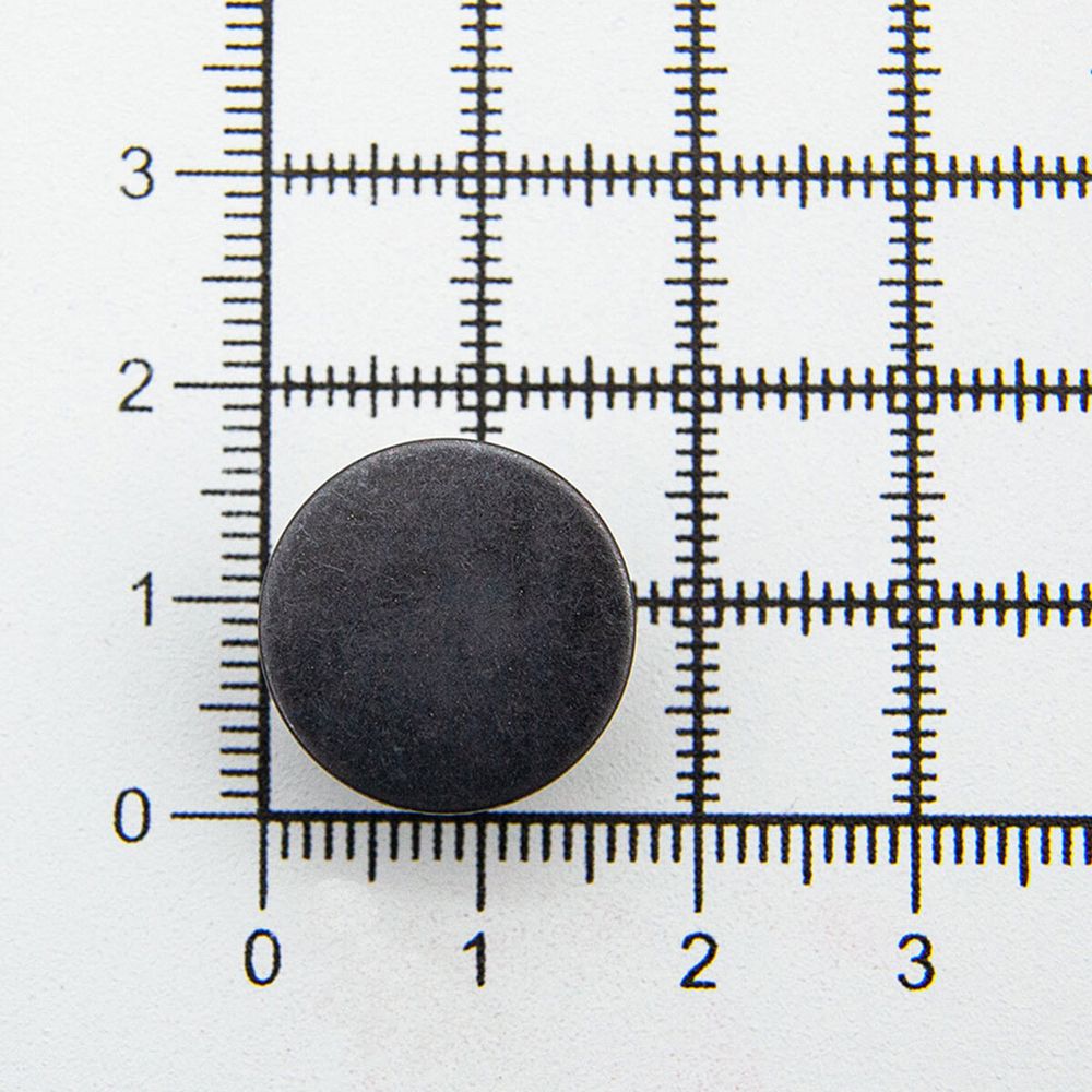 Пуговицы джинсовые ⌀17 мм, фиксированная ножка, гладкая, оксид, ≈100 шт, New Star