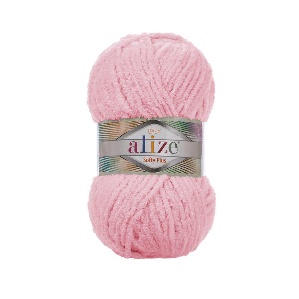 Пряжа Alize (Ализе) Softy Plus / уп.5 мот. по 100 г, 120м, 031 светло-розовый A