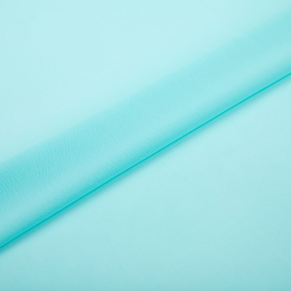 Ткань блузочная Poly Chiffon 84 г/м², 150х147 см, 19 бирюзовый, Gamma PC-02