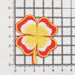 Термоаппликация Клевер, 4.8х5cm, желто-красный, Hobby&Pro
