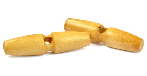 Пуговицы деревянные BT.WD.069 цв.001 натуральный 95L-60мм, 1 прокол, 20 шт