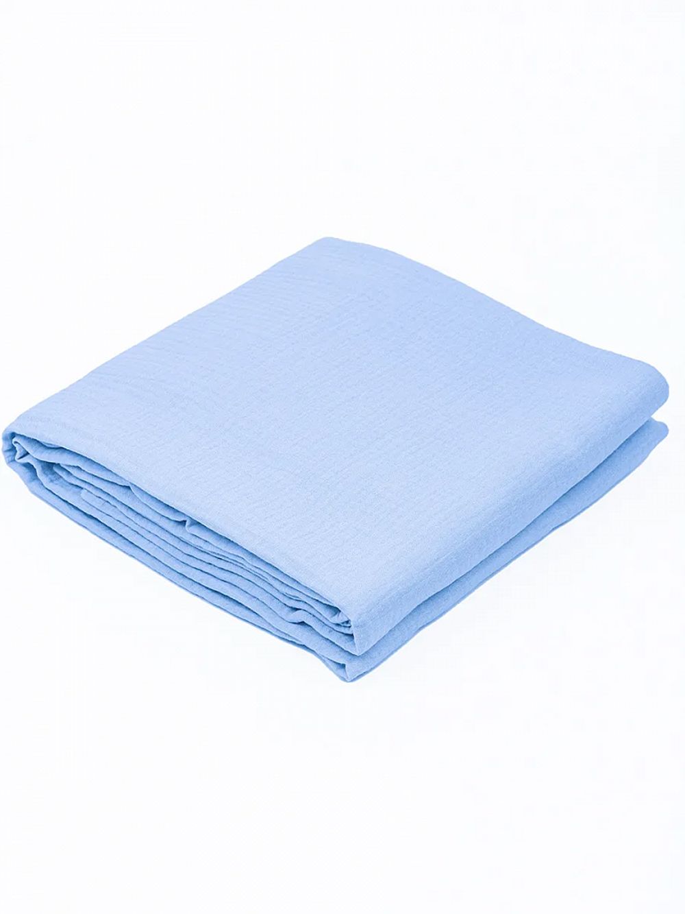 Муслин 125 г/м², 130 см / 2 метра, TBY.Mus.24723.7.2, цв.07 св.голубой