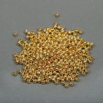Бусины пластик ⌀4 мм, 500 г, цв.золотой, Magic4Hobby