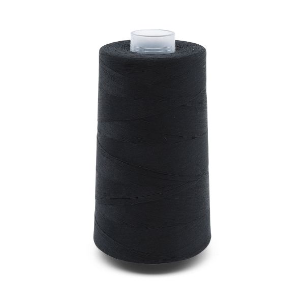 Нитки армированные силиконосодержащие Невка 120, 5000 м, 5 кат., черные