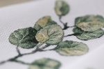 Набор для вышивания нитками Panna, Веточка эвкалипта, 21х30 см