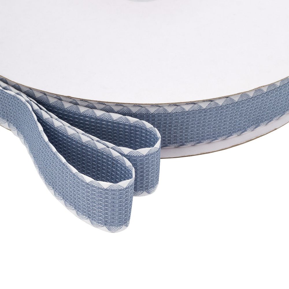 Тесьма (лента) окантовочная 28 мм / 91.44 метра, 5.075 г/пог.м, декоративная, 08 синий, 3Al360