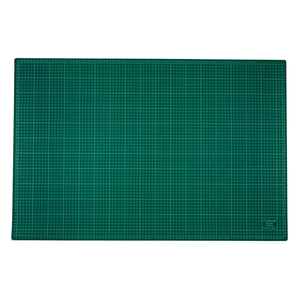 Мат для резки 90х60 см, формат А1, серо-зеленый, Gamma DK-001