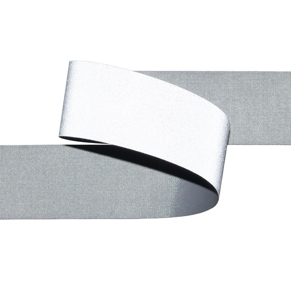 Лента светоотражающая (катафотная) [cpl:420], 25 мм / 50 метров, 100% п/э, серебро, Gamma JF9200