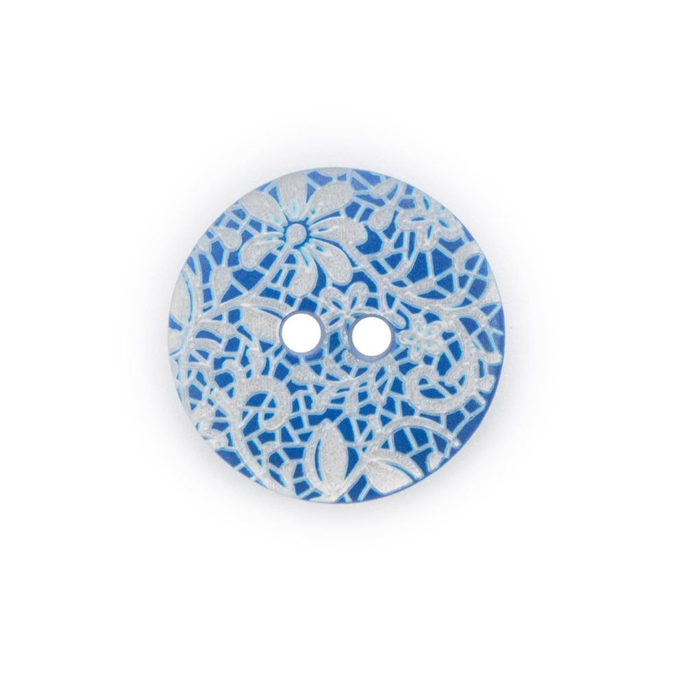 Пуговицы 2 прокола 24L, (col.03 (синий)), 36 шт /TOS/