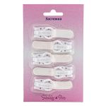 Крючок шубный Hobby&Pro 20 мм, 5 шт, 9003 белый