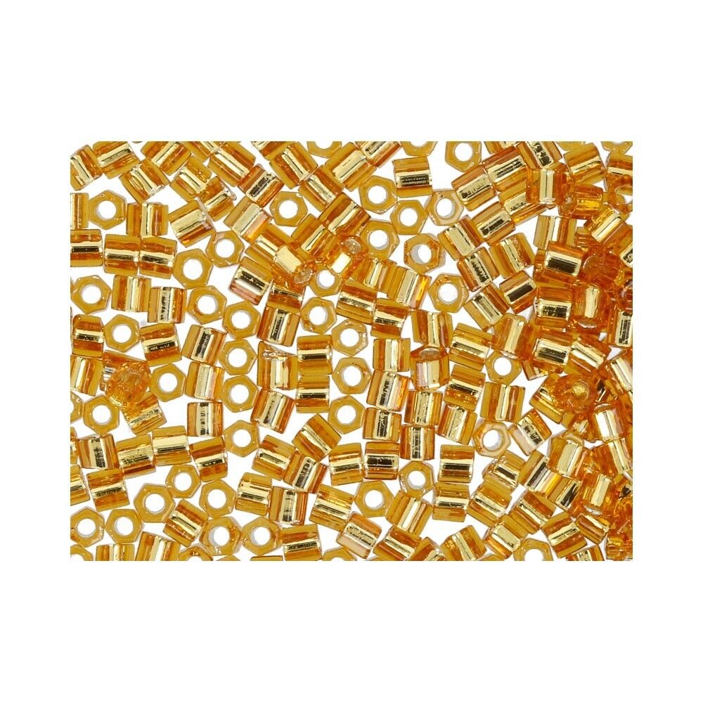 Бисер Toho 11/0 Hexagon 3 (2.2 мм), 5х5 г, 0022C т.золотистый