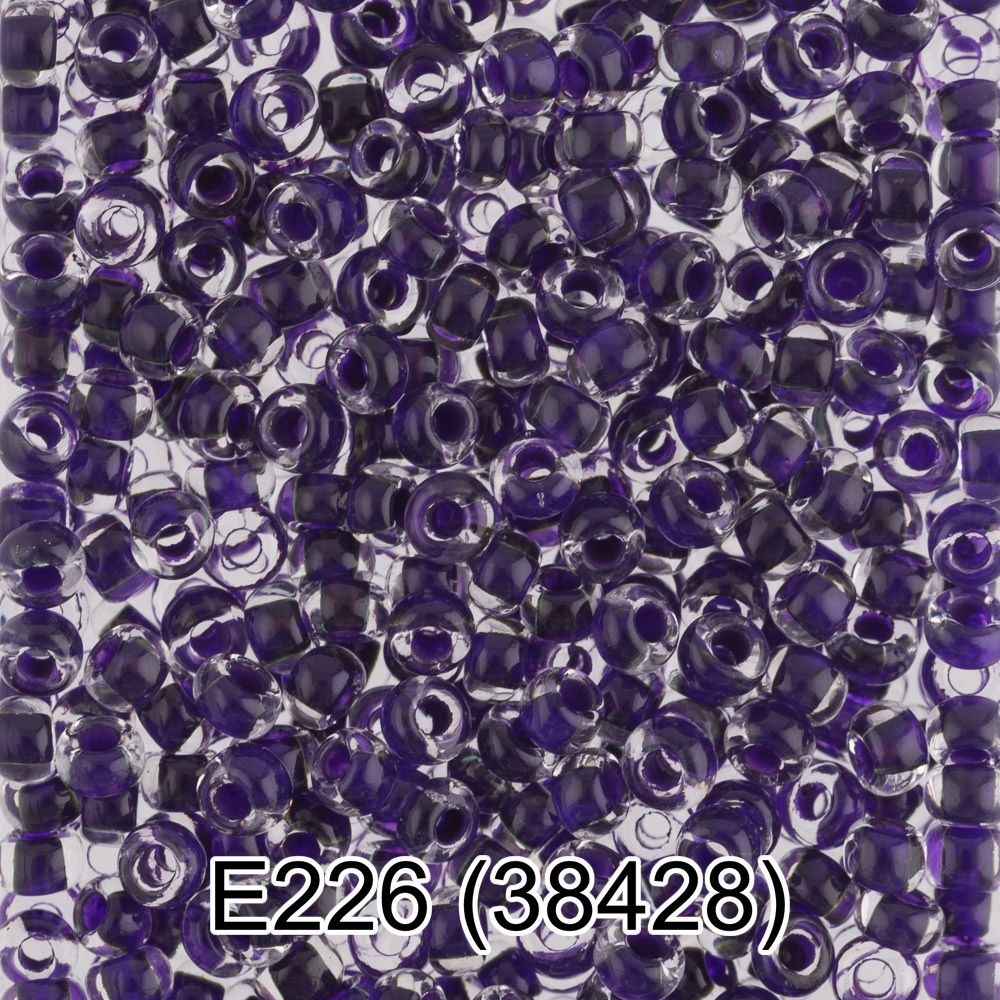 Бисер Gamma 10/0 (2.3 мм), 150 г (10х5 г), E226 фиолетовый, 38428, круглый 5