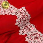 Кружево гипюр (плетёное) 70 мм / 4.5 метра, TBY.SUN.11, цв.F102 молочный