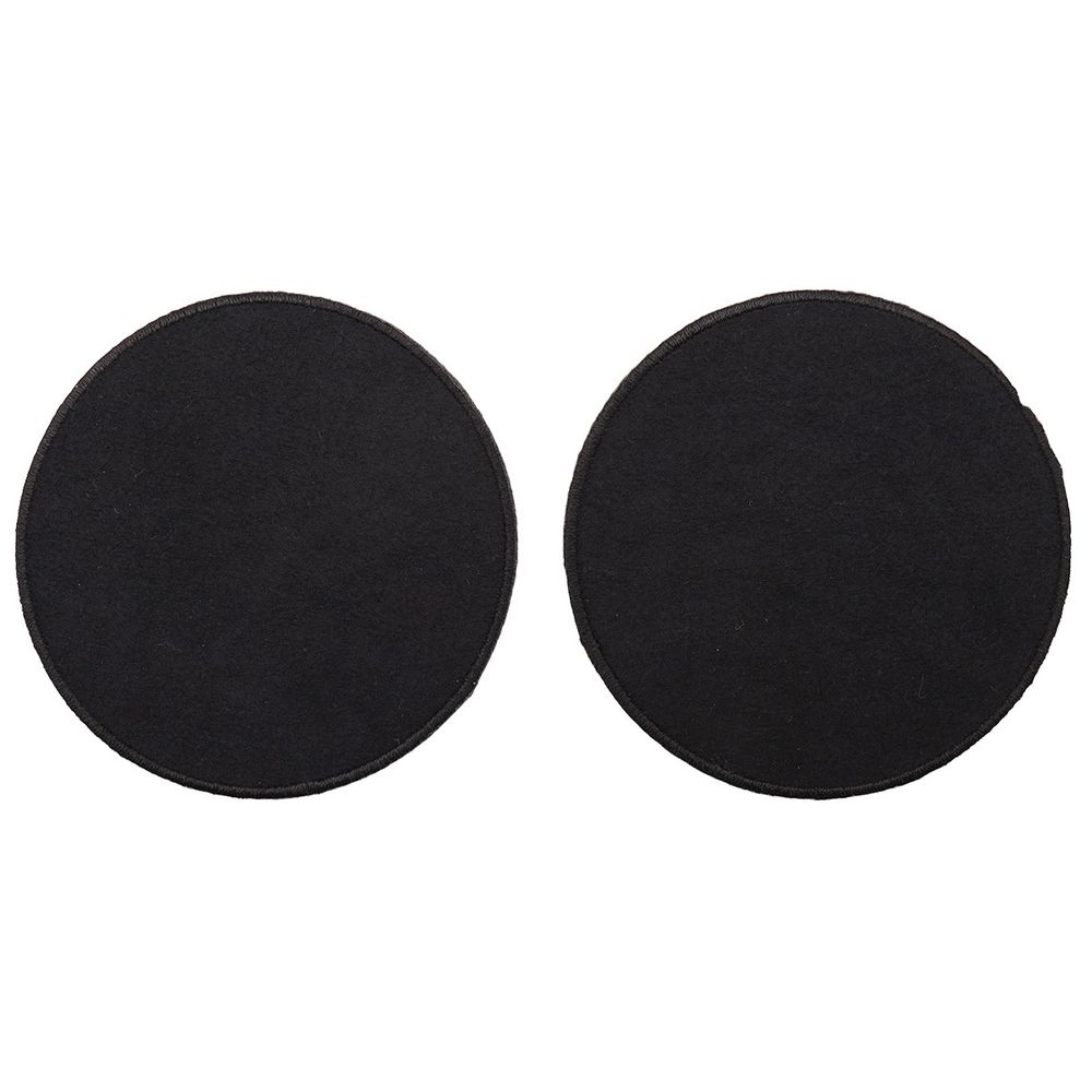 Термоаппликация Круг d-9см, уп., 2 шт, цв.черный