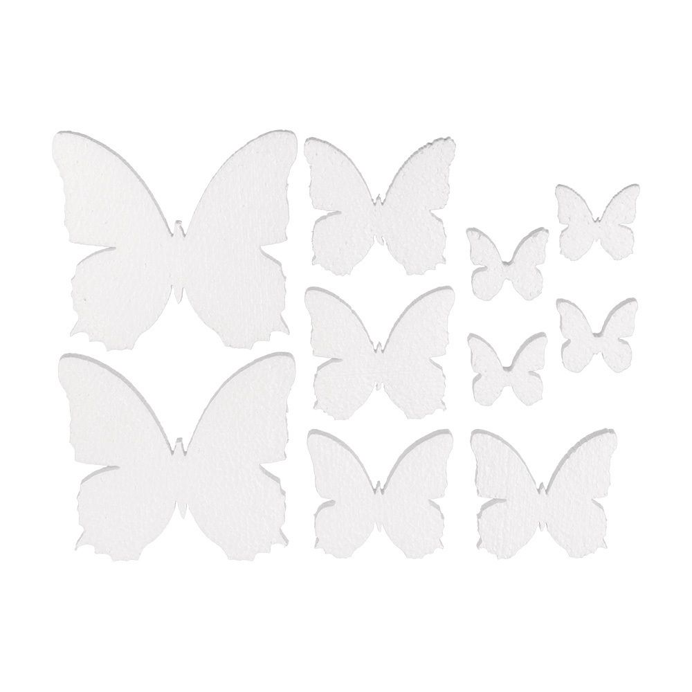 Заготовка из пенопласта Бабочки, 4-12 см, DPZ-49 Love2art