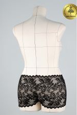 Кружево бельевое эластичное 180 мм / 3 м, TBY.L838, цв.03 черный, Kruzhevo