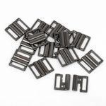 Пряжка-застежка для купальников металл 15.0 мм, 115SW цв.черный никель уп.10 шт