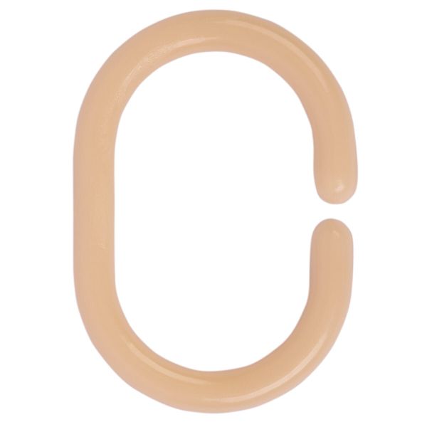 Кольца шторные овальные 46x30 мм, пластик, 15 шт, С1715 слоновая кость, Gamma