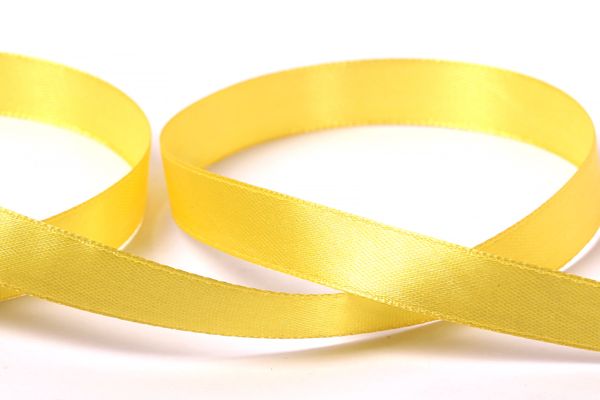 Лента атласная 1-сторонняя 12.0 мм / 33±2 метра, 128 желтый, Gamma