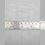 Лента (тесьма) шторная для карниза-трубы 100 мм / 50 метров, Имитация люверсов, прозрачный, 1000