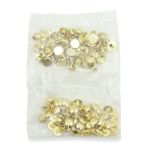 Винт кобурный металл ⌀9 мм, h5 мм, золото, 50 шт