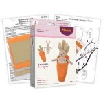 Набор для шитья игрушки Зайка в морковке 21 см, Miadolla OR-0412