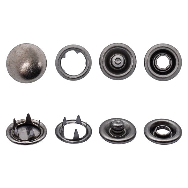 Кнопка рубашечная (джерси) закрытая ⌀9.5 мм, ≈144 шт, МЕТАЛЛ, чер.никель, NEW STAR