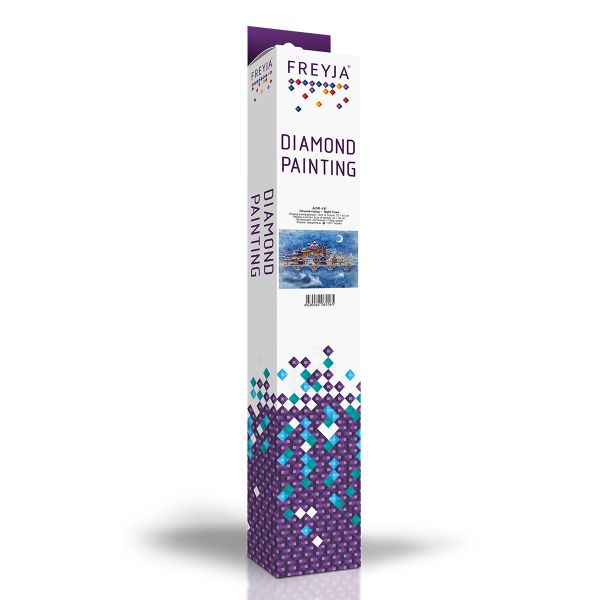 Алмазная (кристальная) мозаика Фрея, Ночной Город, 55х40 см